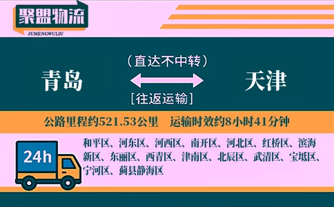 青岛至天津物流专线